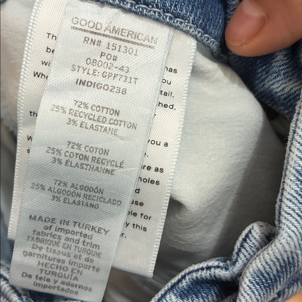 GOOD AMERICAN CLASSIC BOOTCUT JEANS indigo 238 size 14/32 - Picture 4 of 11